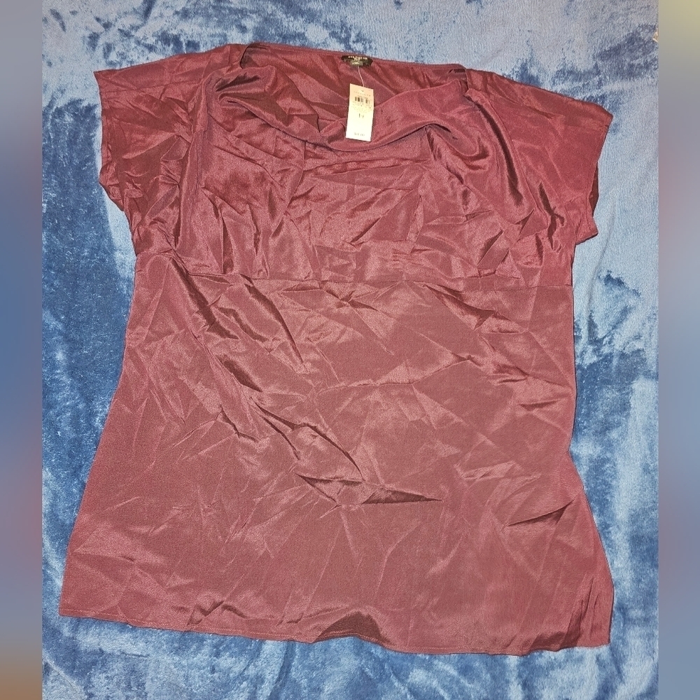 ANN TAYLOR SILK BLOUSE BRAND NEW SZ 14 - Picture 3 of 3